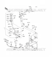 REAR MASTER CYLINDER voor Kawasaki VN900 CLASSIC 2010