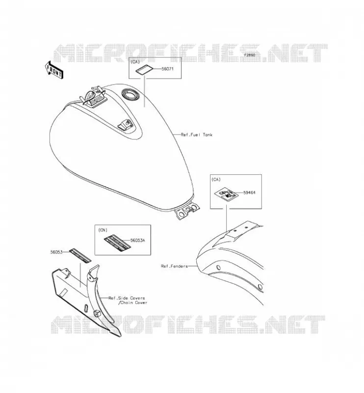 LABELS Kawasaki MOTOS 900 2014 VULCAN 900 CLASSIC  VN900BEF