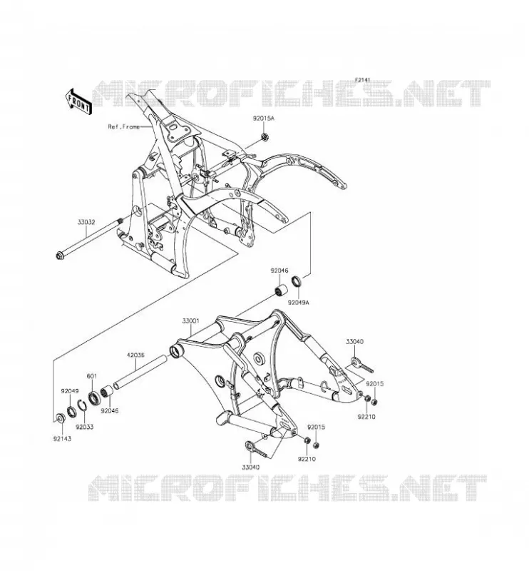 SWINGARM Kawasaki MOTOS 900 2014 VULCAN 900 CLASSIC  VN900BEF