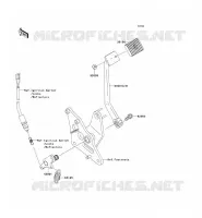 BRAKE PEDAL   TORK LINK voor Kawasaki VN900 CUSTOM 2007