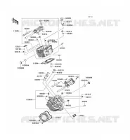 CYLINDER HEAD voor Kawasaki VN900 CUSTOM 2007