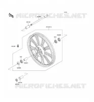 FRONT WHEEL voor Kawasaki VN900 CUSTOM 2007