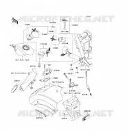 SWITCH   REFLECTORS voor Kawasaki VN900 CUSTOM 2007