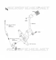 BRAKE PEDAL   TORK LINK voor Kawasaki VN900 CUSTOM 2008