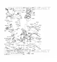 FRAME PARTS (COUVERTURE) voor Kawasaki VN900 CUSTOM 2008