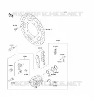 FRONT BRAKE voor Kawasaki VN900 CUSTOM 2008