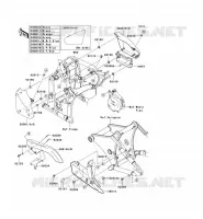 SIDE COVERS   CHAIN COVER voor Kawasaki VN900 CUSTOM 2008