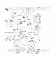 SWITCH   REFLECTORS voor Kawasaki VN900 CUSTOM 2008