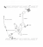 BRAKE PEDAL voor Kawasaki VN900 CUSTOM 2008