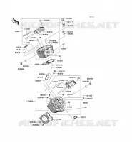 CYLINDER HEAD voor Kawasaki VN900 CUSTOM 2008