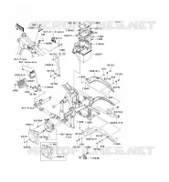 FRAME PARTS (COUVERTURE) voor Kawasaki VN900 CUSTOM 2008