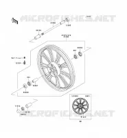 FRONT HUB voor Kawasaki VN900 CUSTOM 2008