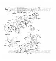 SIDE COVERS   CHAIN COVER voor Kawasaki VN900 CUSTOM 2008