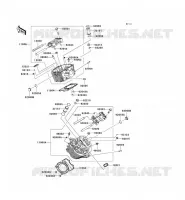 CYLINDER HEAD voor Kawasaki VN900 CUSTOM 2011