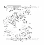 SIDE COVERS   CHAIN COVER voor Kawasaki VN900 CUSTOM 2011