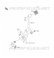 BRAKE PEDAL voor Kawasaki VN900 CUSTOM 2011