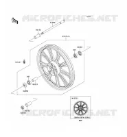 FRONT HUB voor Kawasaki VN900 CUSTOM 2011