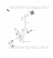 BRAKE PEDAL voor Kawasaki VULCAN 900 CUSTOM 2012