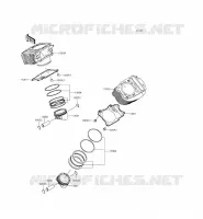 CYLINDER   PISTON  voor Kawasaki VULCAN 900 CUSTOM 2012