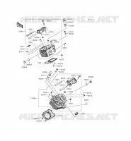 CYLINDER HEAD voor Kawasaki VULCAN 900 CUSTOM 2012