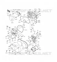 ENGINE COVERS voor Kawasaki VULCAN 900 CUSTOM 2012