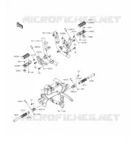 FOOTREST voor Kawasaki VULCAN 900 CUSTOM 2012