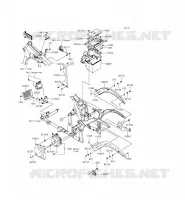 FRAME PARTS (COUVERTURE) voor Kawasaki VULCAN 900 CUSTOM 2012