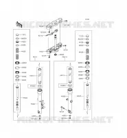 FRONT FORK voor Kawasaki VULCAN 900 CUSTOM 2012