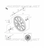 FRONT HUB voor Kawasaki VULCAN 900 CUSTOM 2012