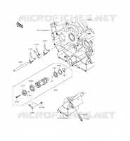 GEAR CHANGE DRUM   SHIFT FORKS voor Kawasaki VULCAN 900 CUSTOM 2012