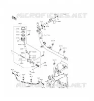 REAR MASTER CYLINDER voor Kawasaki VULCAN 900 CUSTOM 2012
