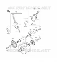 CRANKSHAFT voor Kawasaki VULCAN 900 CUSTOM 2015