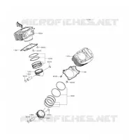 CYLINDER   PISTON  voor Kawasaki VULCAN 900 CUSTOM 2015
