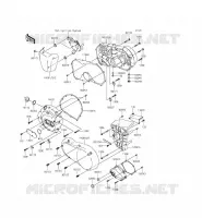 ENGINE COVERS voor Kawasaki VULCAN 900 CUSTOM 2015