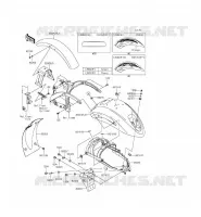FENDER voor Kawasaki VULCAN 900 CUSTOM 2015