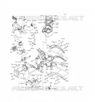 FRAME PARTS (COUVERTURE) voor Kawasaki VULCAN 900 CUSTOM 2015