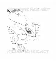 FUEL EVAPORATION SYSTEM(CA) voor Kawasaki VULCAN 900 CUSTOM 2015