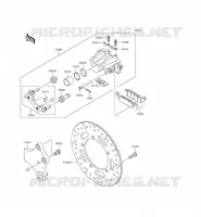 REAR BRAKE voor Kawasaki VULCAN 900 CUSTOM 2015