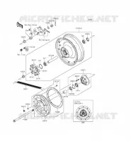 REAR WHEEL   CHAIN voor Kawasaki VULCAN 900 CUSTOM 2015