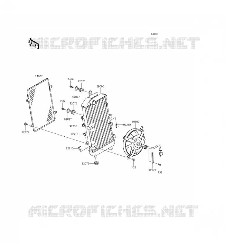 RADIATOR Kawasaki MOTOS 900 2011 VULCAN 900 CLASSIC LT  VN900DBF