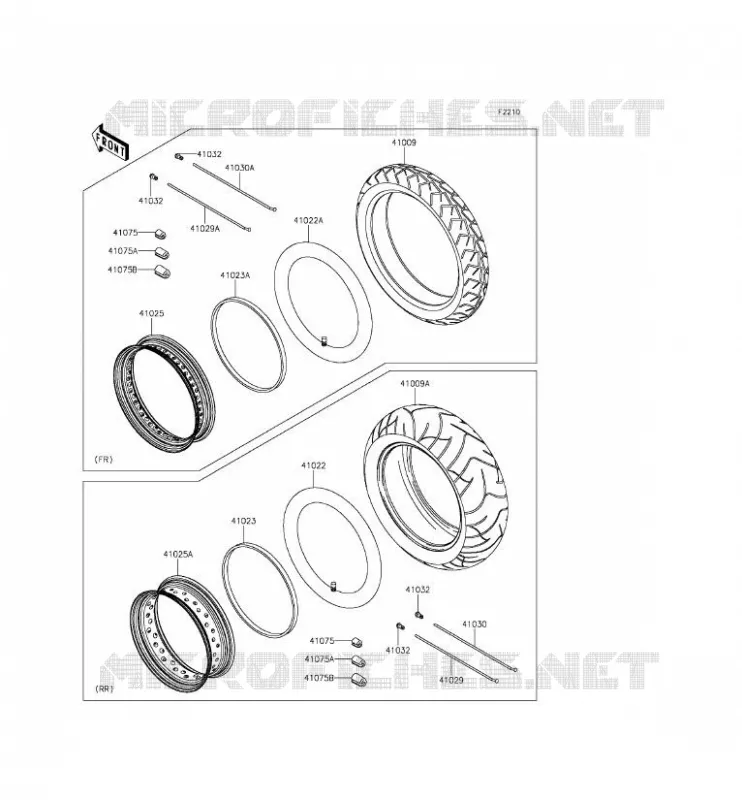 TIRES Kawasaki MOTOS 900 2011 VULCAN 900 CLASSIC LT  VN900DBF
