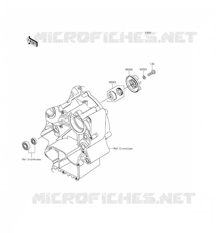 WATER PUMP Kawasaki MOTOS 900 2011 VULCAN 900 CLASSIC LT  VN900DBF
