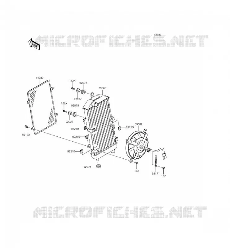 RADIATOR Kawasaki MOTOS 900 2013 VULCAN 900 CLASSIC LT  VN900DDF