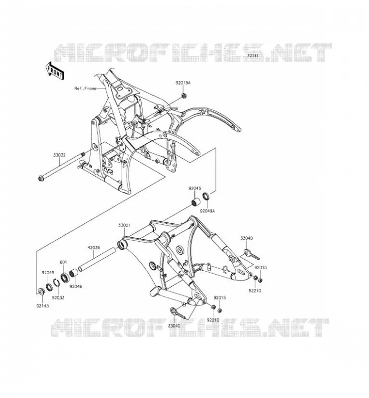 SWINGARM Kawasaki MOTOS 900 2014 VULCAN 900 CLASSIC LT  VN900DEF