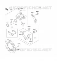 REAR BRAKE voor Kawasaki 1000GTR 1997