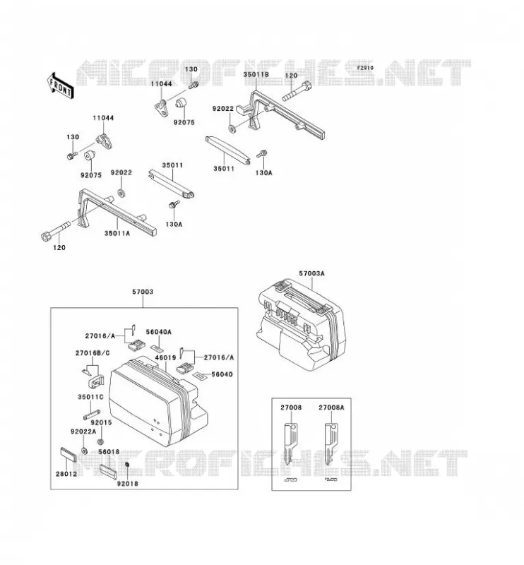 ACCESSORY Kawasaki MOTOS 1000 1999 1000GTR  ZG1000-A14