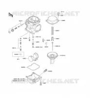 CARBURETOR PARTS voor Kawasaki 1000GTR 1999