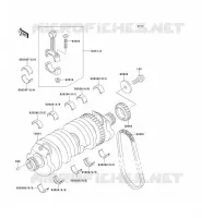 CRANKSHAFT voor Kawasaki 1000GTR 1999