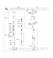 FRONT FORK voor Kawasaki 1000GTR 1999