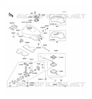 FUEL TANK voor Kawasaki 1000GTR 1999